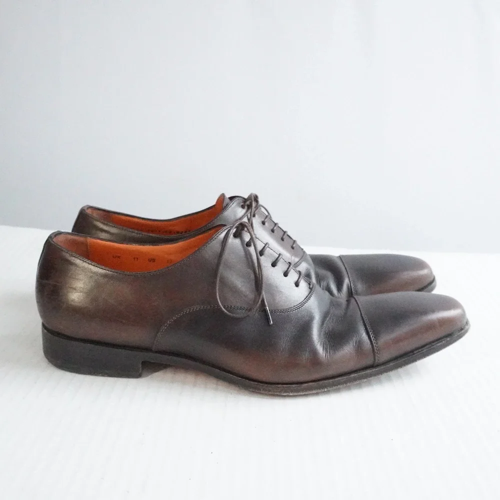 Santoni cap toe